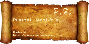 Pusztai Hermiás névjegykártya
